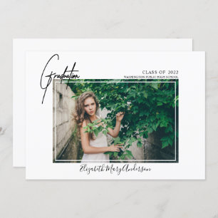 Modern Photo Graduation Announcement 2022
