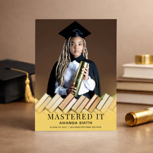 Modern Photo Graduation Announcement Card