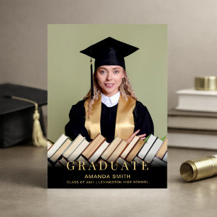 Modern Photo Graduation Announcement Card