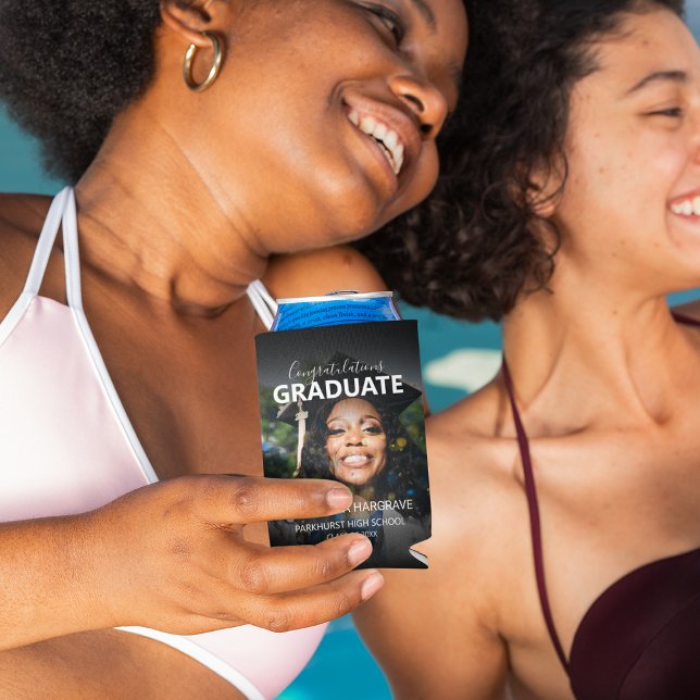 Modern Photo Graduation  Can Cooler (Creator Uploaded)