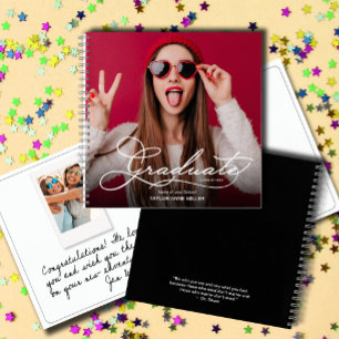 Modern Photo Graduation Guest Book