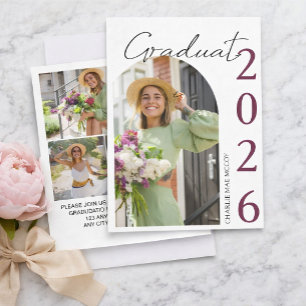 Modern Photo Graduation Invitation