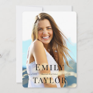 Modern Photo Graduation Invitation