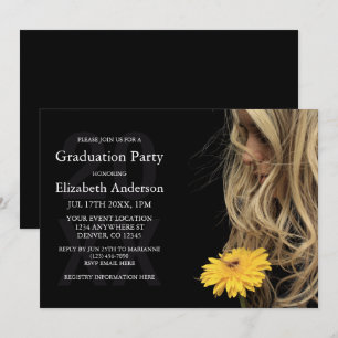 Modern Photo Graduation Party Invitation