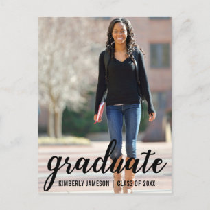 Modern Photo Graduation Party Invitation Script