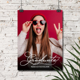 Modern Photo Graduation Party Welcome Poster