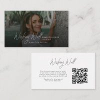 Modern  Photo Graduation QR Code Wishing Well