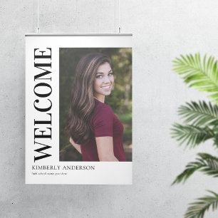 Modern Photo Graduation Welcome Poster