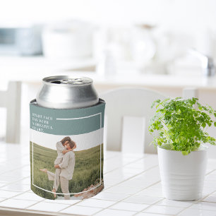 Modern Photo Green Family Lovely Gift Can Cooler