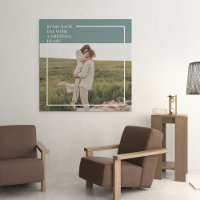 Modern Photo Green Family Lovely Gift