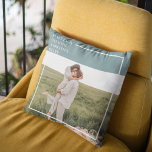 Modern Photo Green Family Lovely Gift Cushion<br><div class="desc">Introducing the Modern Photo Green Family Lovely Gift! This gift is a perfect way to capture and celebrate the love and bond within a family, while adding a touch of elegance and modernity to any home decor.The Modern Photo Green Family Lovely Gift is not only a beautiful decorative piece but...</div>