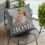 Modern Photo Grey It's good To Be Home Quote Gift Cushion<br><div class="desc">Modern Photo Grey It's good To Be Home Quote Gift</div>