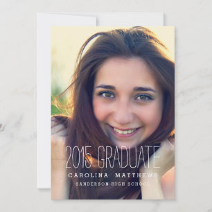 Modern Photo High School Graduation Party Invite