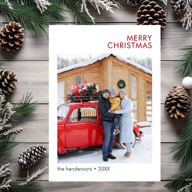Modern Photo Holiday Card (Creator Uploaded)