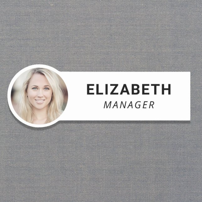 Modern Photo ID Name Tag (Creator Uploaded)