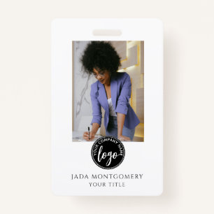 Modern Photo Logo ID Badge