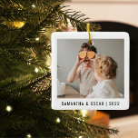 Modern Photo Love You Grandma Best Christmas Gift Ceramic Ornament<br><div class="desc">Modern Photo Love You Grandma Best Christmas Gift</div>