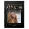 Modern Photo Memorial Guest Spiral Photo Notebook