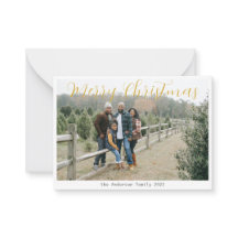 Modern Photo Merry Christmas Greetings Budget