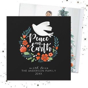 Modern Photo Merry Christmas Holiday Card