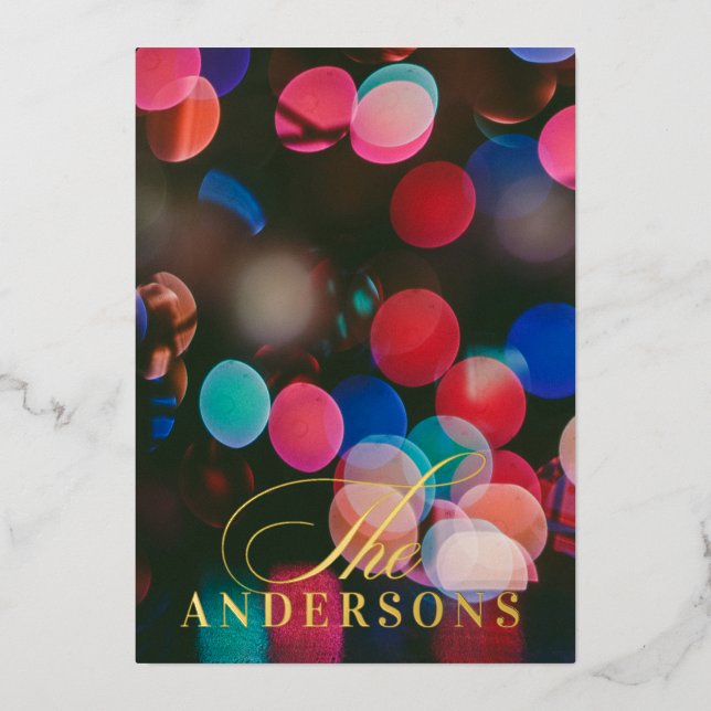 Modern Photo Merry Father Christmas Gradient (Front)