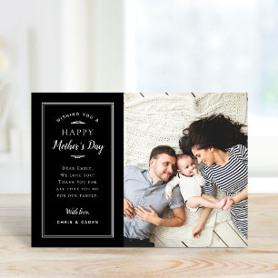 Modern Photo Mother's Day Card for Wife and Mum