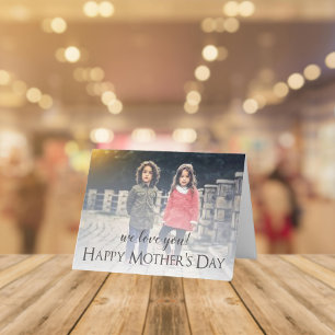 Modern Photo Mother's Day Folded Greeting Card