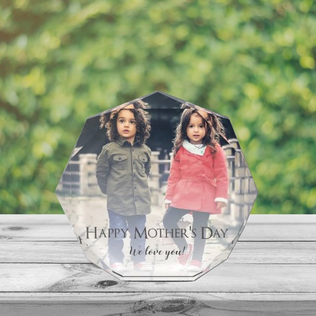 Modern Photo Mother's Day Photo Block (Modern Happy Mothers Day Photo Block)