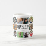 Modern Photo Mug Best Daddy in the World<br><div class="desc">Celebrate your amazing dad with this custom photo collage mug featuring the heartfelt phrase "Best Daddy in the World" in elegant black calligraphy on a clean white background. This modern and minimalist mug template includes space for 22 favourite family photos, beautifully arranged in square and circle frames—perfect for showcasing cherished...</div>