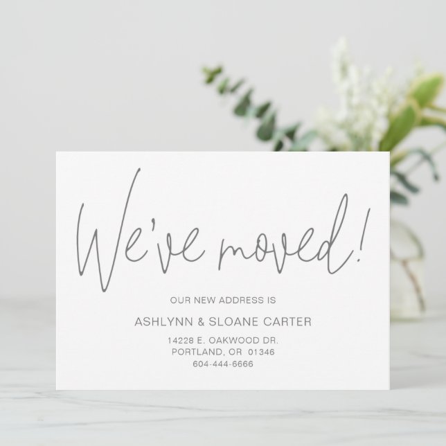 Modern Photo New Home Announcement (Standing Front)