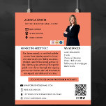 Modern Photo Notary Signing Agent<br><div class="desc">Modern,  trendy Notary photo business flyer features a single PNG photo,  and contact details on an orange and white background. Personalise further with your service's colours and social media details.</div>