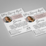 Modern Photo Notary Signing Agent  Flyer<br><div class="desc">Modern,  trendy Notary photo business flyer features single photo,  contact details on a dusty rose and white background. Personalise further with your services and social media details.</div>
