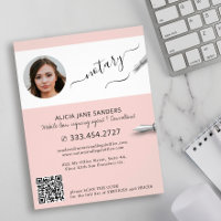 Modern photo notary signing agent QR