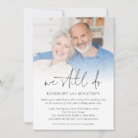 Modern Photo Overlay Anniversary Vow Renewal