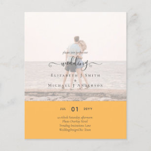 Modern PHOTO OVERLAY TEXT Wedding Budget Flyer
