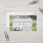 Modern Photo Overlay | Wedding Business Card<br><div class="desc">Elegant business card featuring one photo template. This modern business card is perfect for weddings and photography businesses.</div>