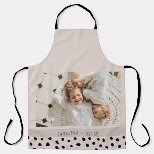 Modern Photo Pastel Personalised Name Gift Apron