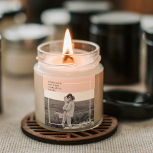 Modern Photo Pastel Pink Family Lovely Gift Square Sticker