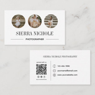 Modern Photo Photography Business Card
