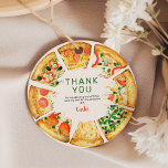 Modern Photo Pizza Birthday Party Favour Tags<br><div class="desc">Throwing a pizza party! Our modern birthday thank you gift tags feature watercolor images of delicious slices of pizza, topped with an array of mouthwatering toppings and a photo from the party on the back of the tag. Plus, there's a stylish thank you message template. Perfect for a pizza making...</div>