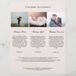 Modern Photo Price List