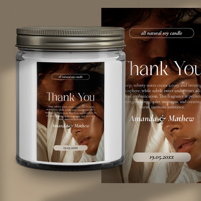 Modern Photo Product Candle Label (Creator Uploaded)