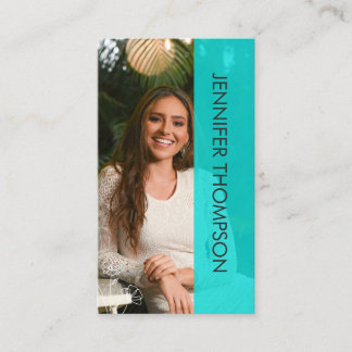 Modern Photo Professional Green Business Card