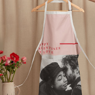 Modern Photo   Red & Pink Happy Valentines Gift Apron