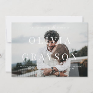 Modern Photo Refined Wedding Invitation