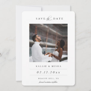 Modern Photo Save The Date Announcement
