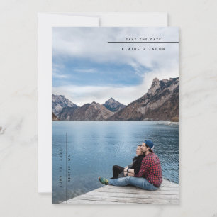 Modern Photo Save the Date card