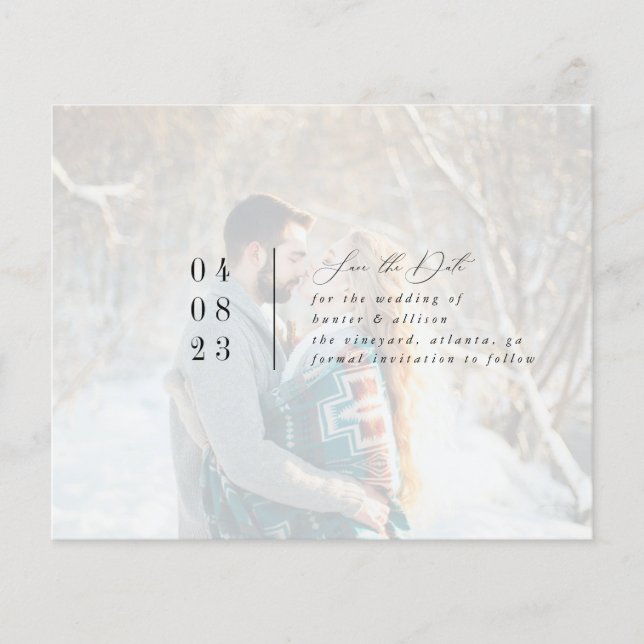 Modern Photo Save the Date Flyer (Front)