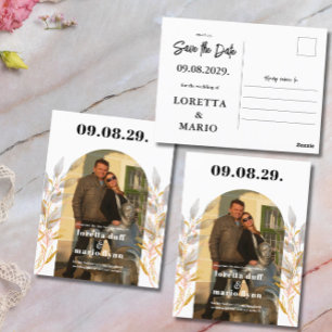 Modern Photo Save the date Invitation Postcard