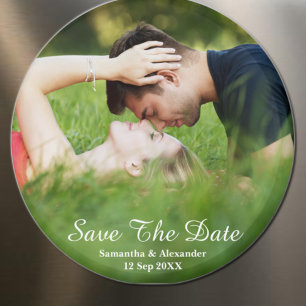 Modern Photo Save The Date Magnet